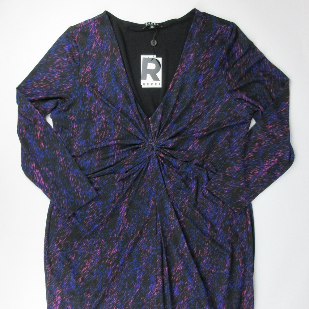 Chic Long Sleeve Purple Dress - Picture 5 of 7